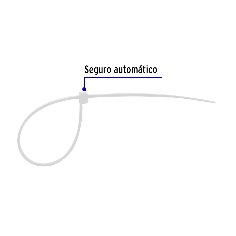 Bote con 1000 cinchos plasticos en colores surtidos Volteck