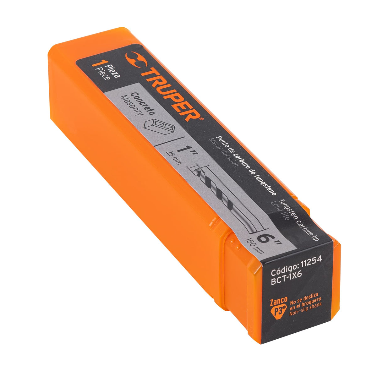 Broca para concreto de 1 x Truper 6"