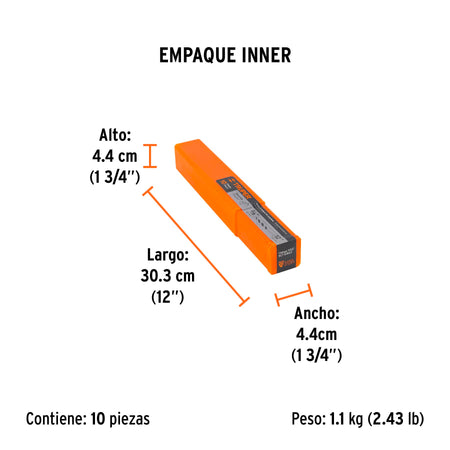 Broca para concreto de 3/8 x Truper 12"