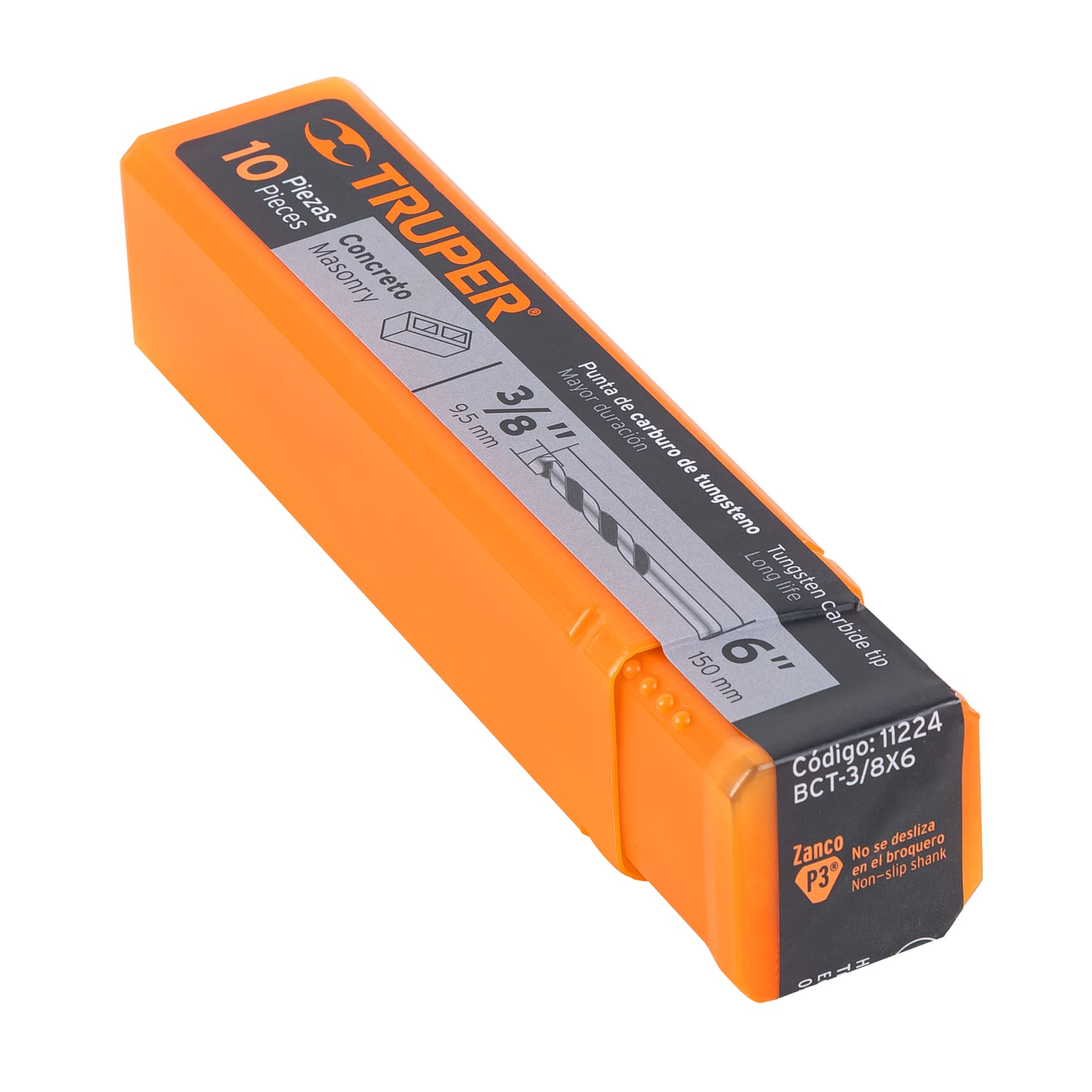 Broca para concreto de 3/8 x Truper 6"