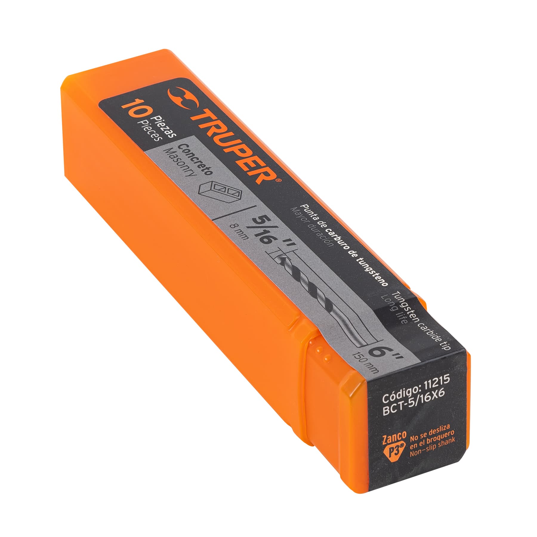 Broca para concreto de 5/16 x Truper 6"