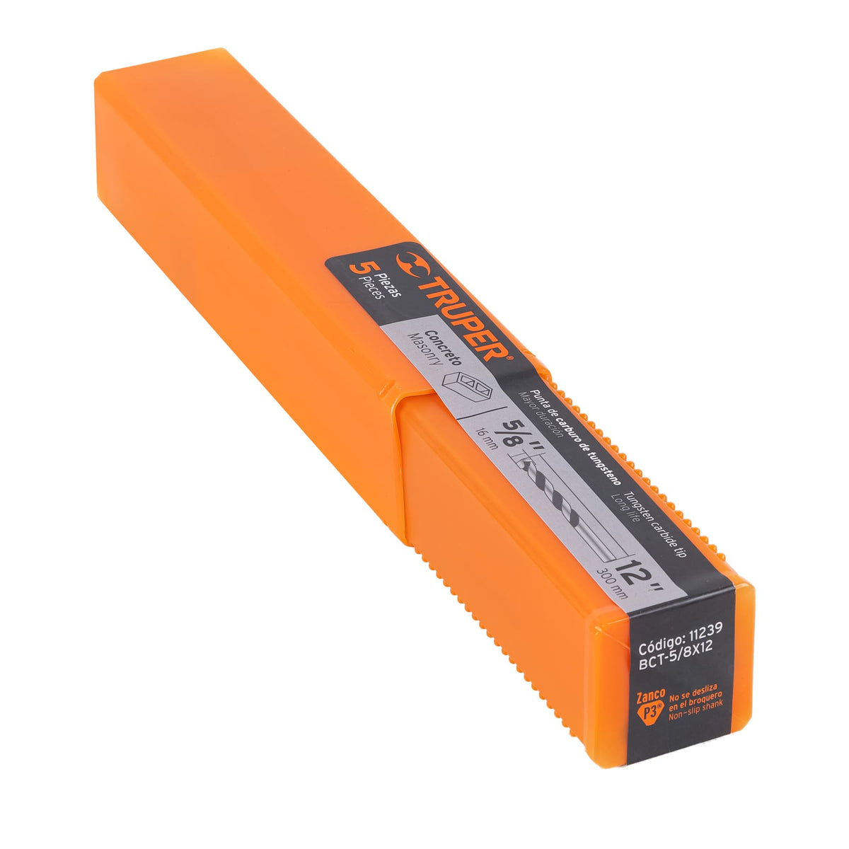 Broca para concreto de 5/8 x Truper 12"