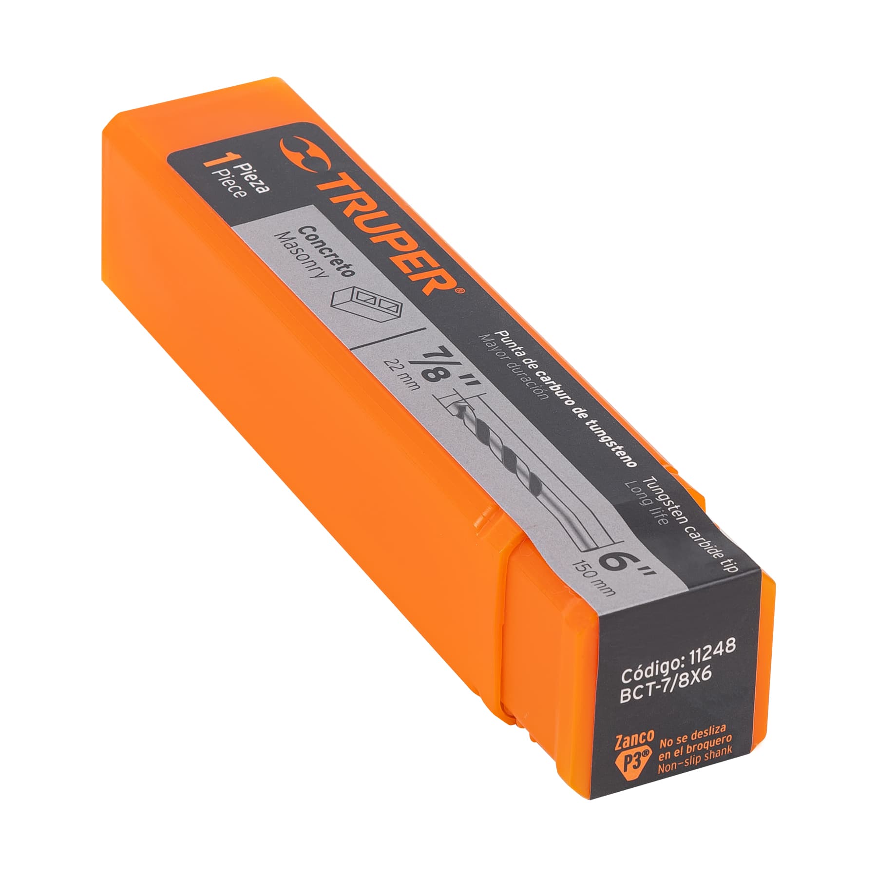 Broca para concreto de 7/8 x Truper 6"