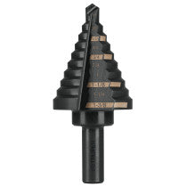 Broca escalonada oxido negro 10escalones 1/4 a 1-3/8”Truper