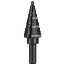 Broca escalonada oxido negro 12escalones 3/16" a 7/8”Truper