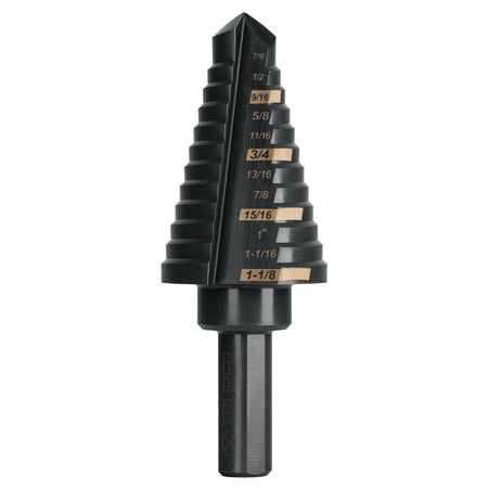 Broca escalonada oxido negro 12escalones 7/16 a 1-1/8Truper