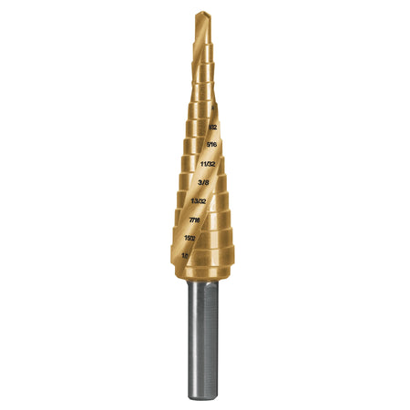 Broca escalonada titanio 13 escalones 1/8" a 1/2" Expert