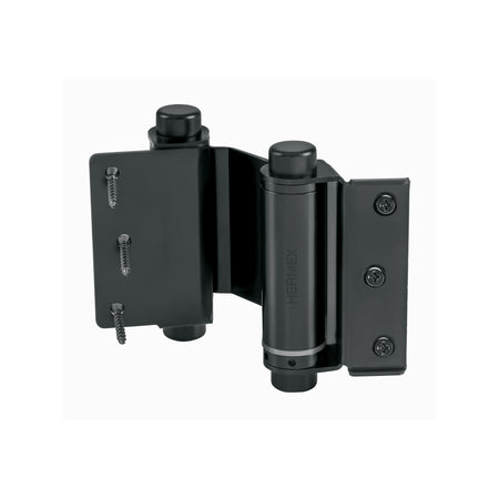 Bisagra de doble accion 3" acero negro HERMEX