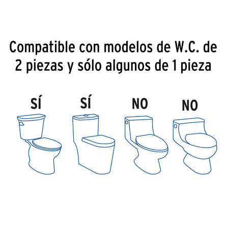 Bidet para WC de 2 piezas FOSET
