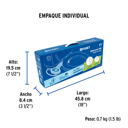 Bidet para WC de 2 piezas FOSET