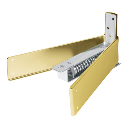 Bisagra de piso doble accion acero latonado HERMEX