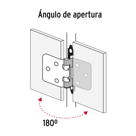 Bolsa con 2 bisagras parche de 7cm latonado HERMEX