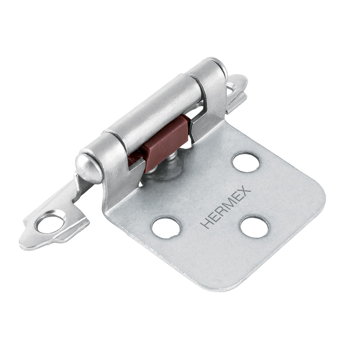 Bolsa con 2 bisagras parche de 7cm niquelado HERMEX