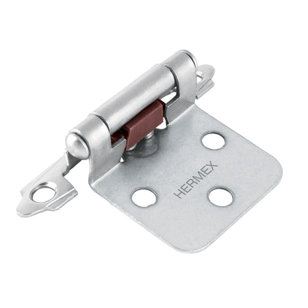 Bolsa con 2 bisagras parche de 7cm niquelado HERMEX