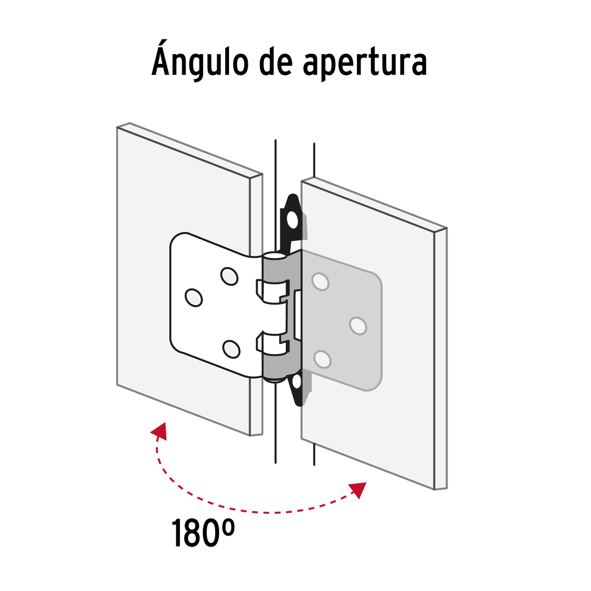 Bolsa con 2 bisagras parche de 7cm niquelado HERMEX