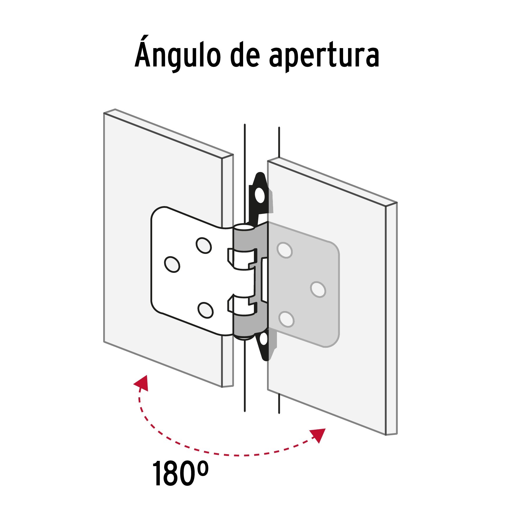 Bolsa con 2 bisagras parche de 7cm niquelado HERMEX