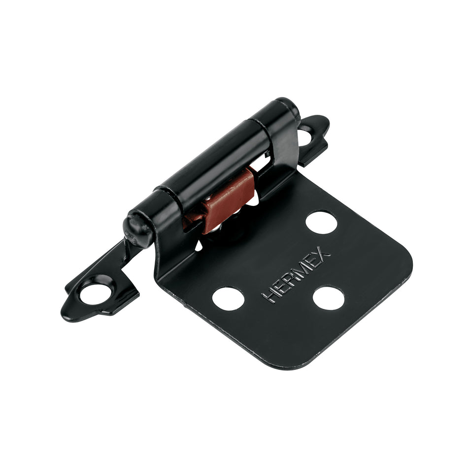 Bolsa con 2 bisagras parche de 7cm negro HERMEX