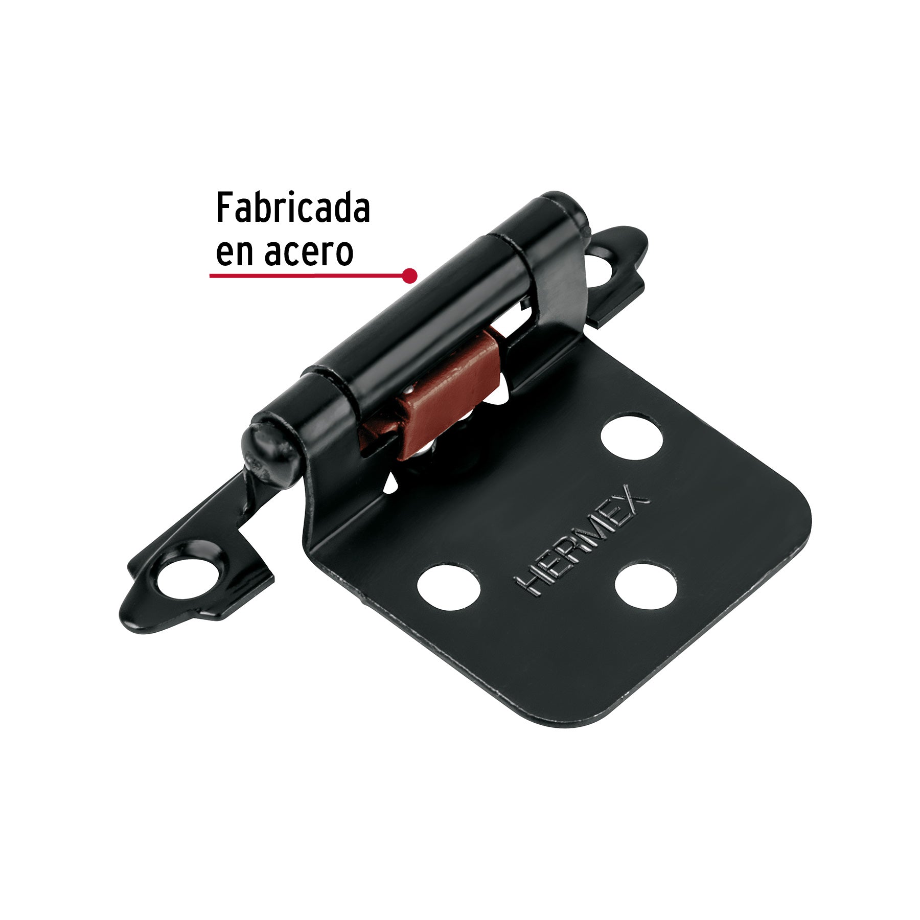 Bolsa con 2 bisagras parche de 7cm negro HERMEX