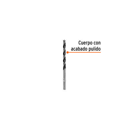 Broca con punta centradora para madera TRUPER 5/32"