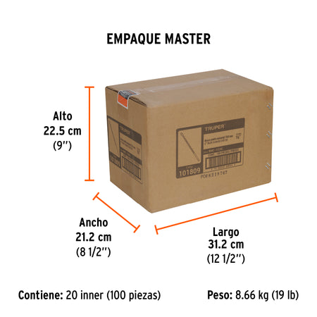 Broca multimaterial 1/2 x 6" Truper