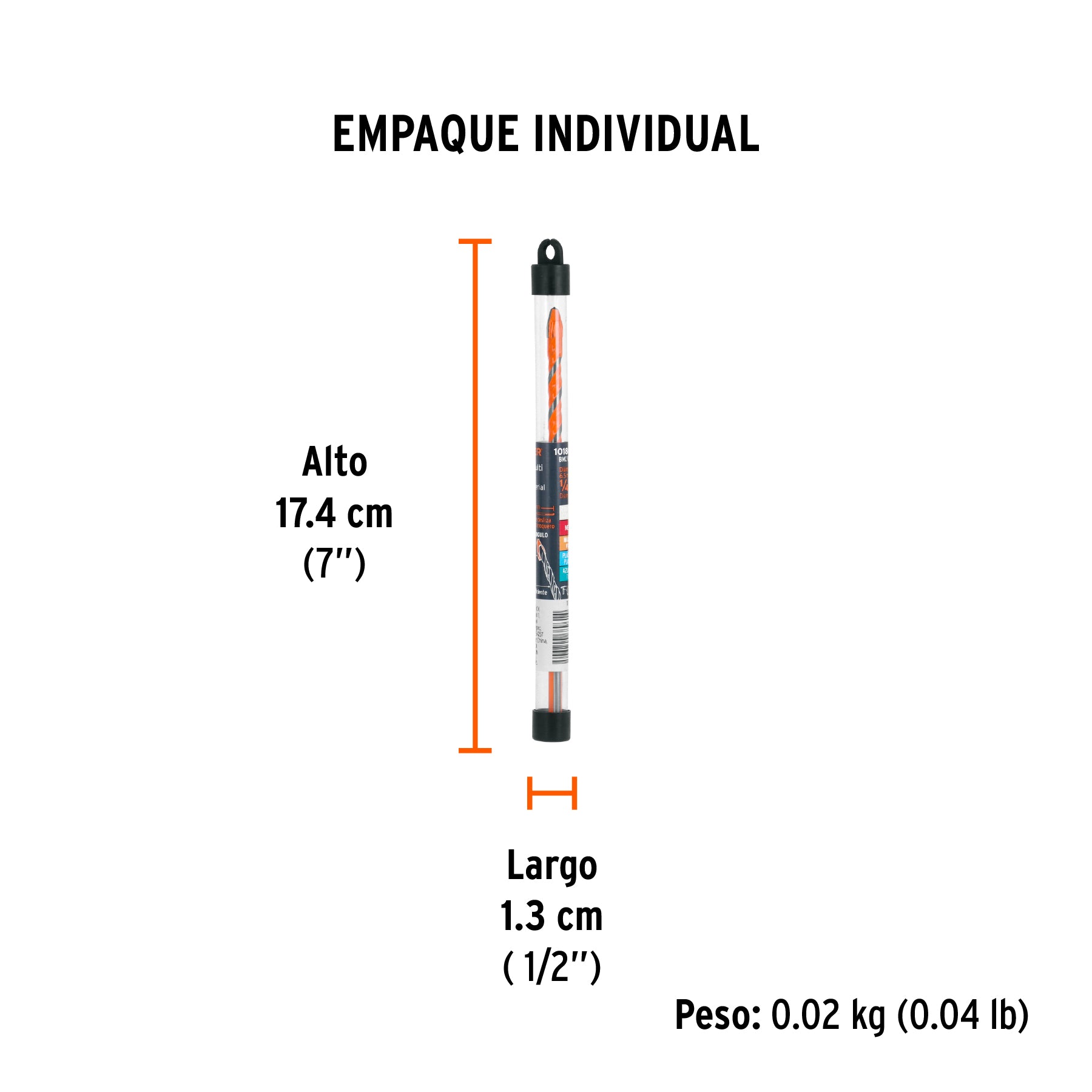 Broca multimaterial 1/4 x 6" Truper