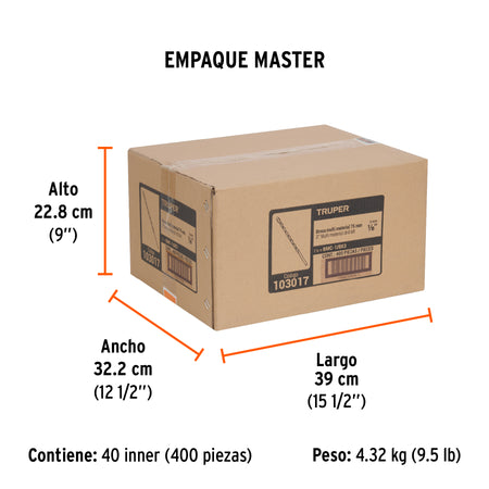 Broca multimaterial 1/8 x 3" Truper
