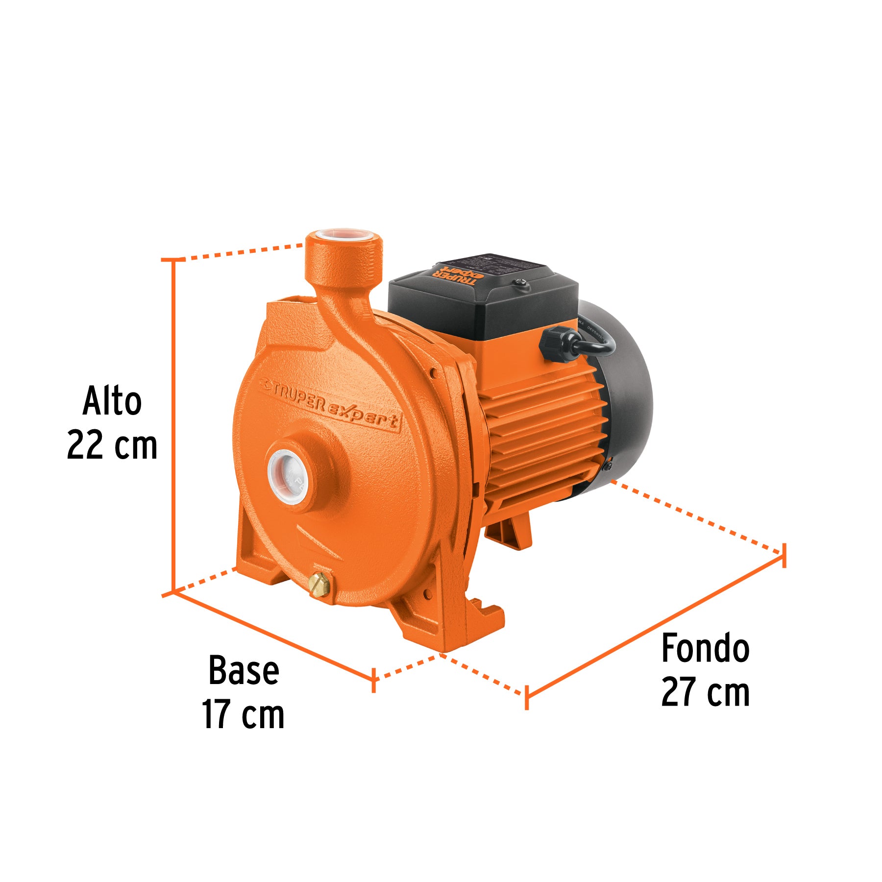 Bomba centrifuga para agua modelo europeo EXPERT 1/2 HP