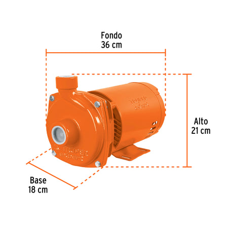 Bomba centrifuga para agua TRUPER EXPERT 1 HP