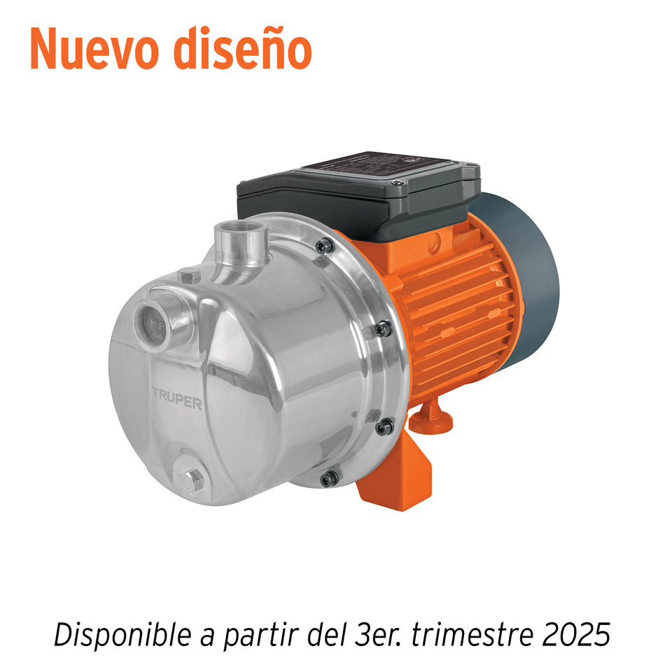 Bomba tipo jet cabezal de acero inoxidable TRUPER 1 HP