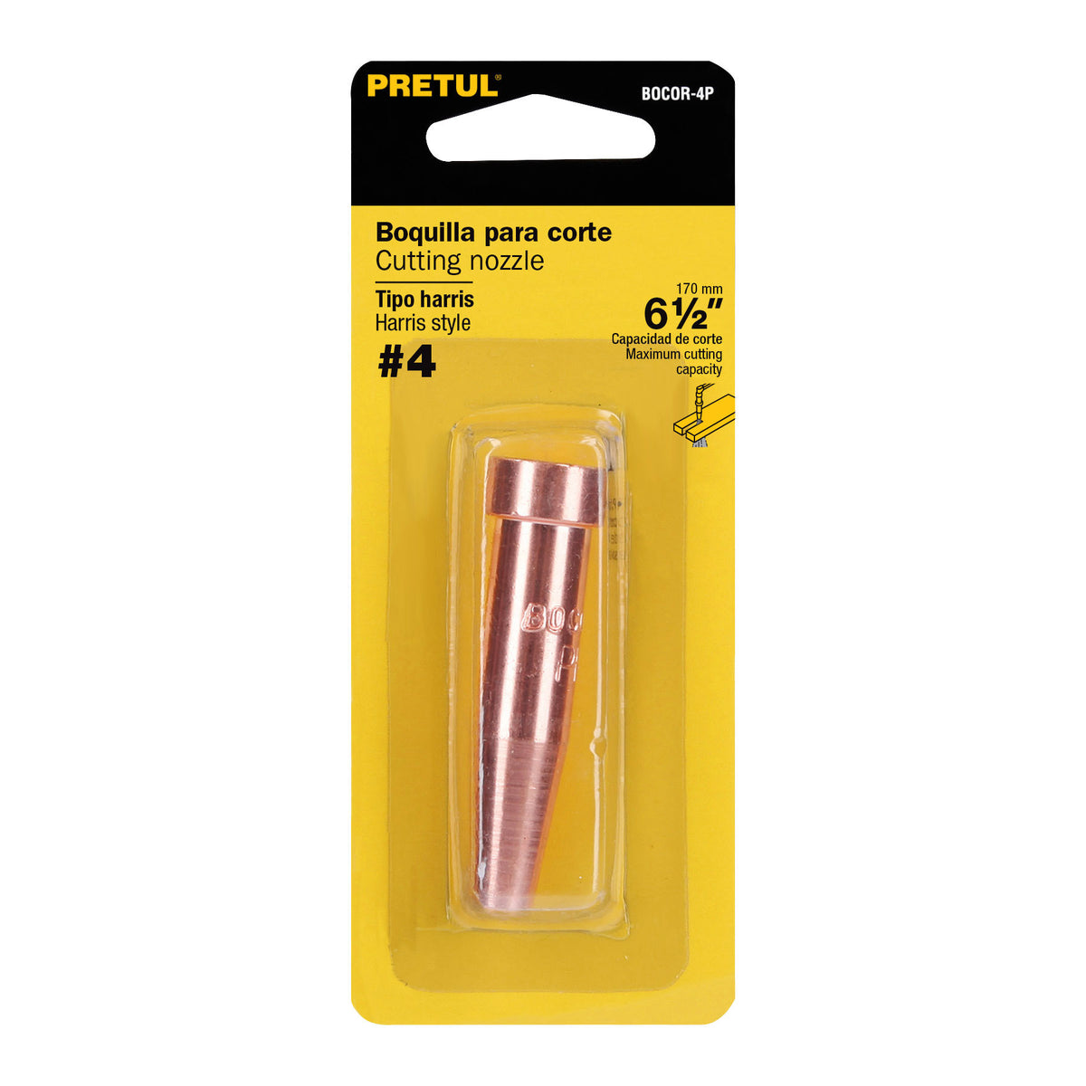 Boquilla #4 para corte con acetileno PRETUL