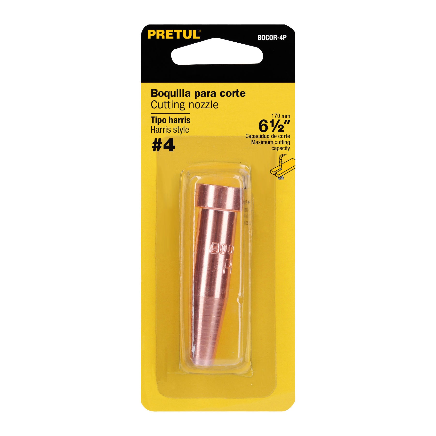 Boquilla #4 para corte con acetileno PRETUL