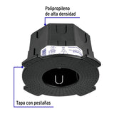 Bote integral de 10 cm, aro interno de 8 cm, Volteck 10 cm, 8 cm