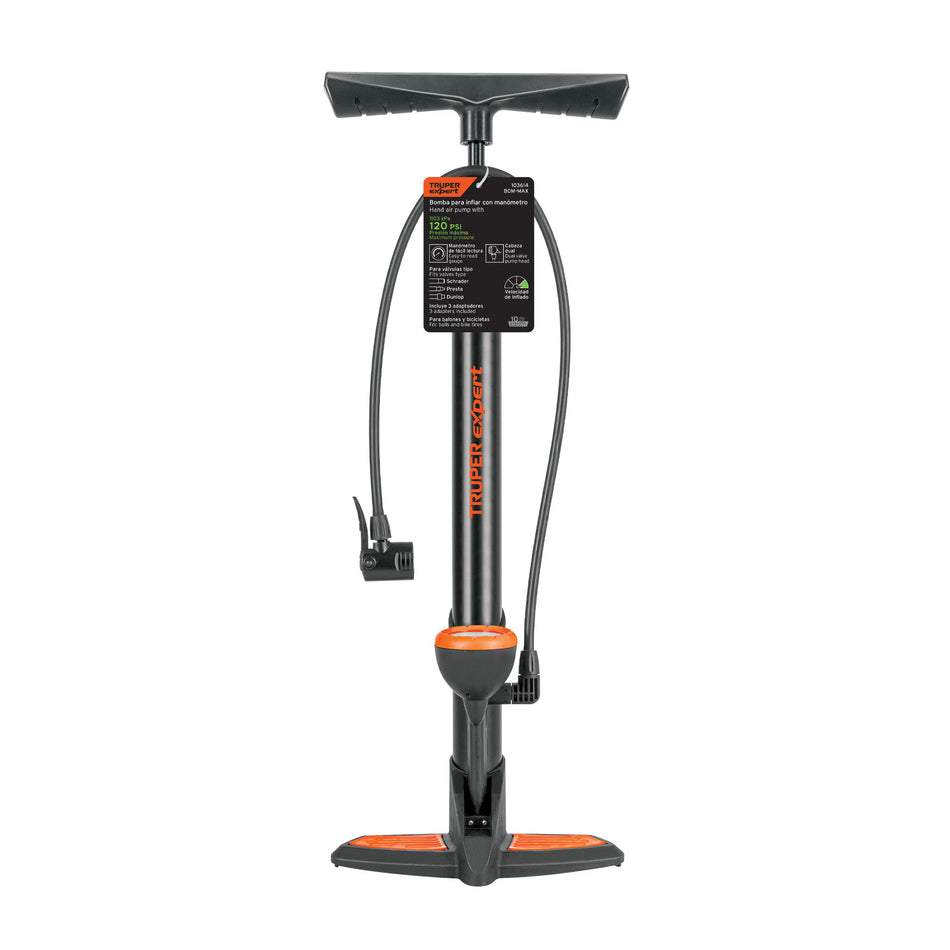 Bomba manual con manometro 120 PSI TRUPER EXPERT