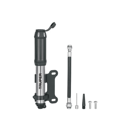 Mini bomba manual para bicicleta, abatible, 75 PSI, TRUPER
