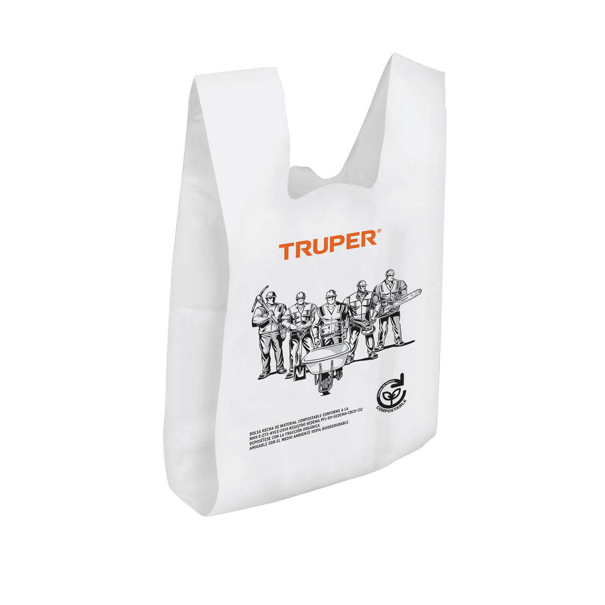 100 bolsas plasticas biodegradables de 20 x 40 cm Truper