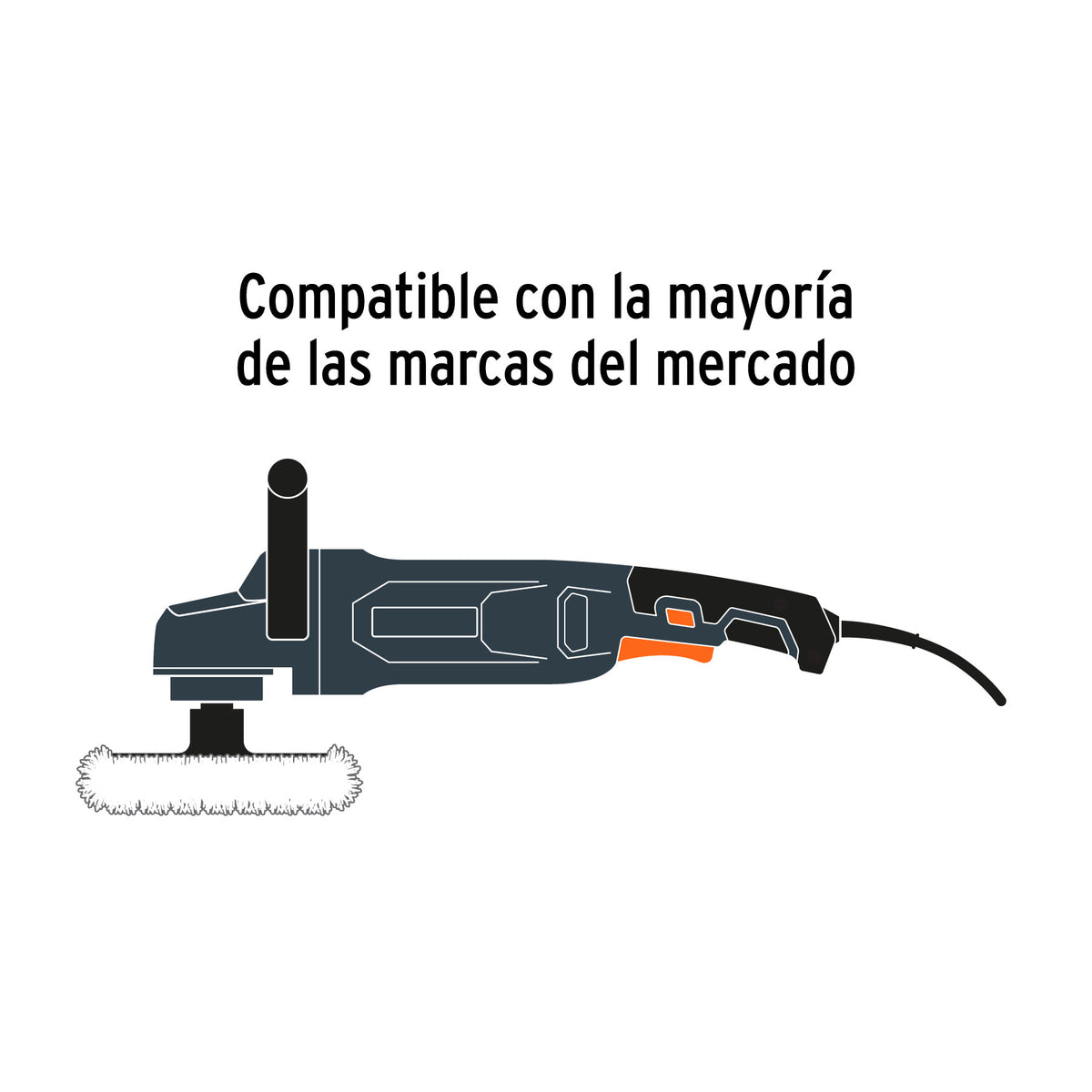 Borla para pulir 50% lana / 50% poliester de doble cara 9"