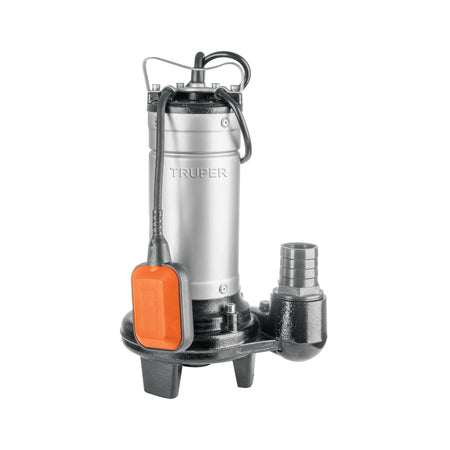 Bomba sumergible 1 HP acero inox/hierro para agua sucia