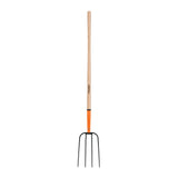Bieldo para paja, 4 dientes, mango largo 48', TRUPER