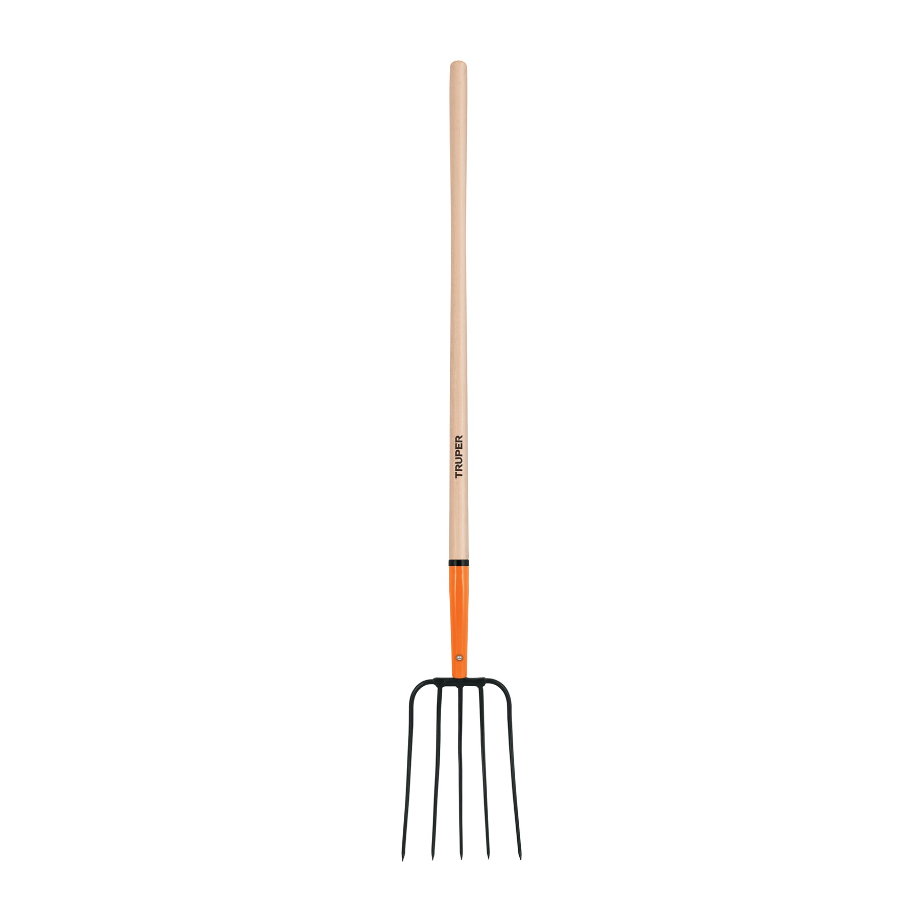 Bieldo para paja, 5 dientes, mango largo 48', TRUPER