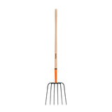 Bieldo para paja, 6 dientes, mango largo 48', TRUPER