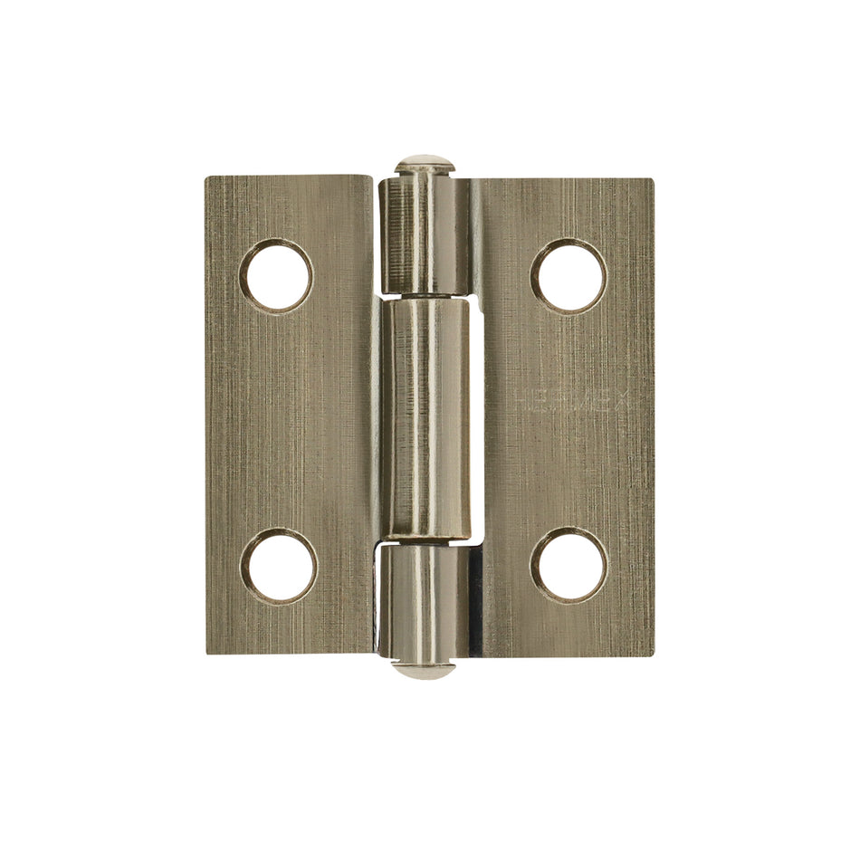 Bisagra rectangular 1' latón antiguo, HERMEX