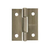 Bisagra rectangular 1-1/2' latón antiguo, HERMEX