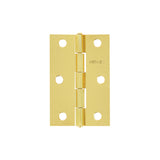 Bisagra rectangular acero latonado HERMEX 2-1/2"