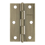 Bisagra rectangular 2-1/2' latón antiguo, HERMEX