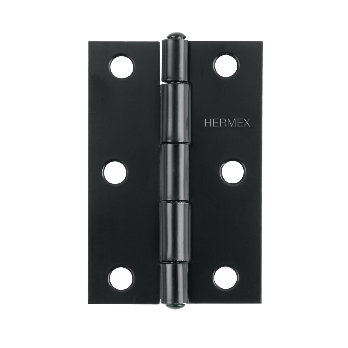 Bisagra rectangular 2-1/2' negra, HERMEX