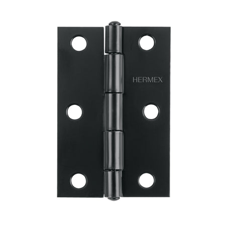 Bisagra rectangular 2-1/2' negra, HERMEX