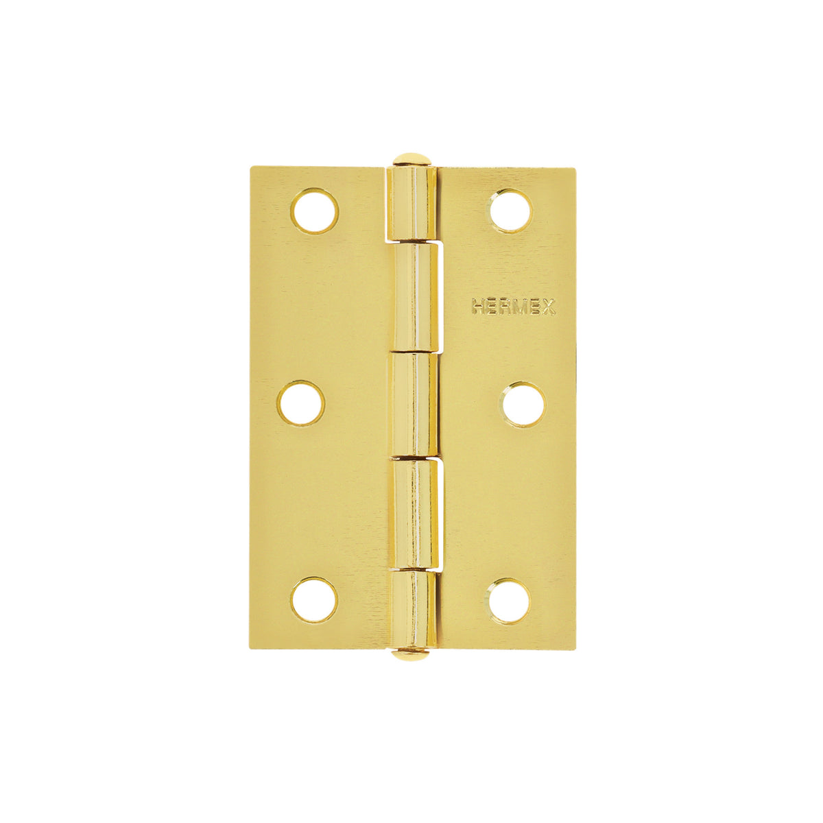 Bisagra rectangular acero latonado HERMEX 3"