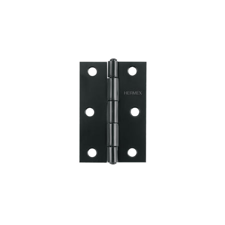 Bisagra rectangular 3' negra, HERMEX