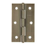 Bisagra rectangular 3-1/2' latón antiguo, HERMEX