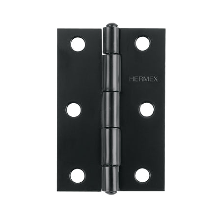 Bisagra rectangular 3-1/2' negra, HERMEX